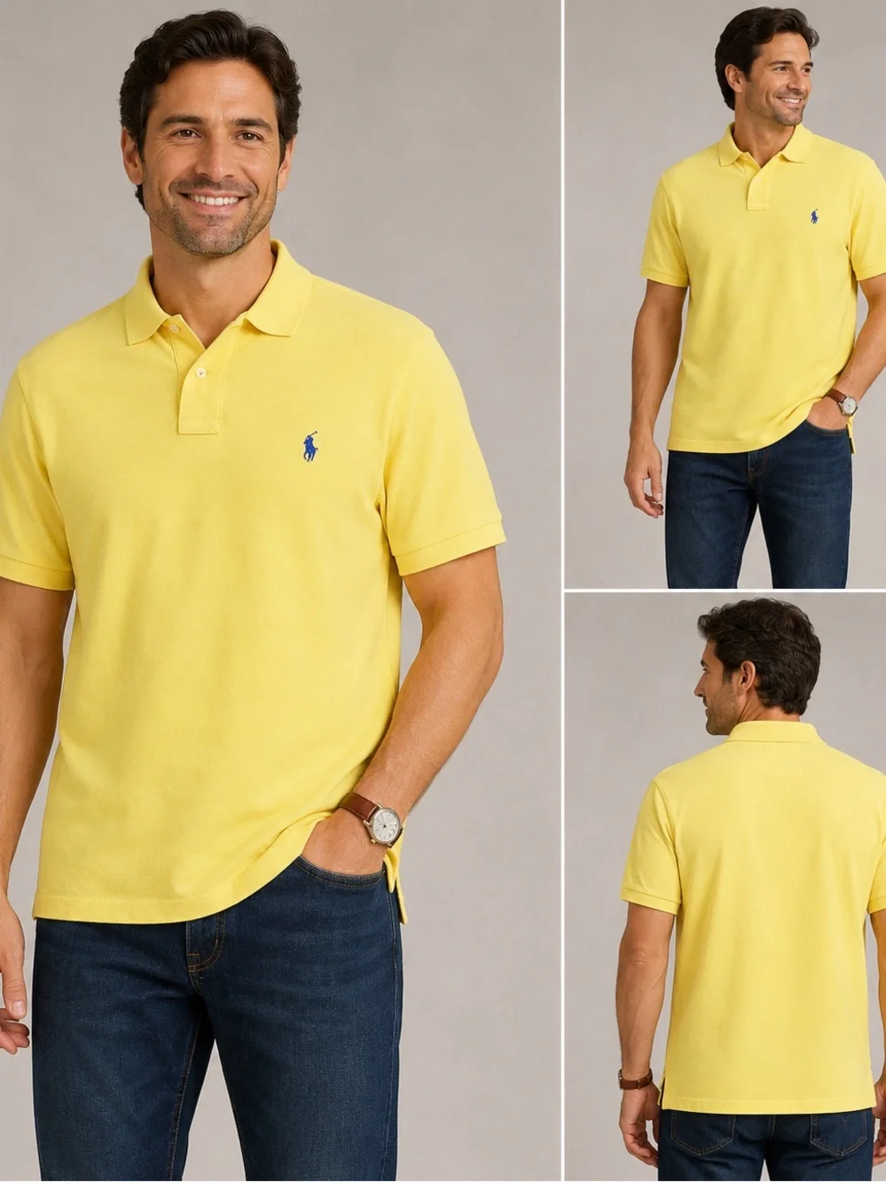 Polo Ralph Lauren Custom Fit Yellow Polo Shirt XL